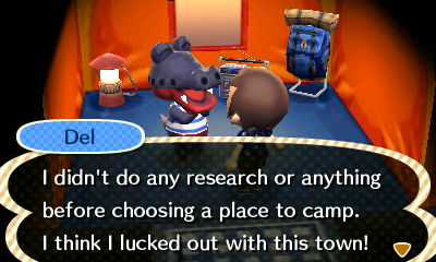 Del: I didn't do any research or anything before choosing a place to camp. I think I lucked out with this town!