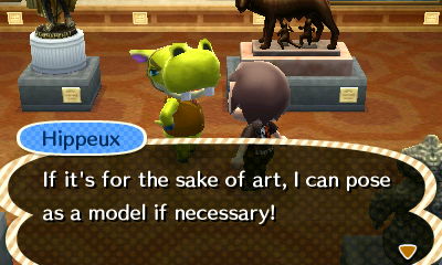 Hippeux: If it's for the sake of art, I can pose as a model if necessary!