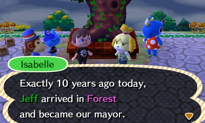 Isabelle: Exactly 10 years ago today, Jeff arrived in Forest.
