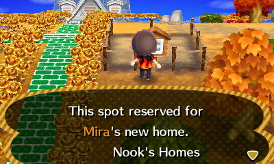 This spot reserved for Mira's new home. -Nook's Homes