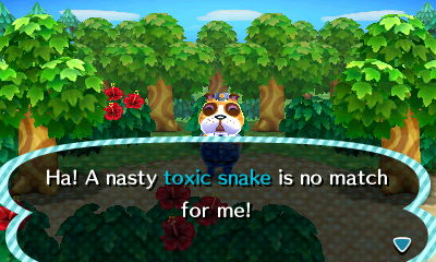 Booker: Ha! A nasty toxic snake is no match for me!