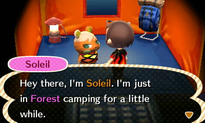 Soleil: Hey there, I'm Soleil. I'm just in Forest camping for a little while.
