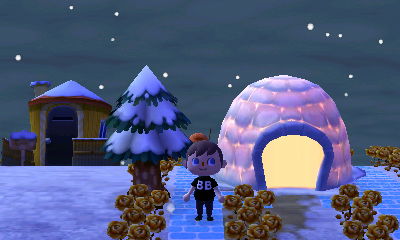 Standing by my first igloo of the season.