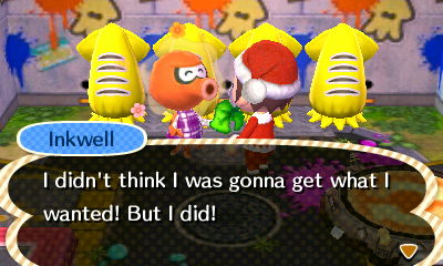 Inkwell: I didn't think I was gonna get what I wanted! But I did!