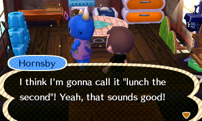 Hornsby: I think I'm gonna call it lunch the second! Yeah, that sounds good!