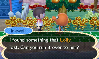 Inkwell: I found something that Lolly lost. Can you run it over to her?