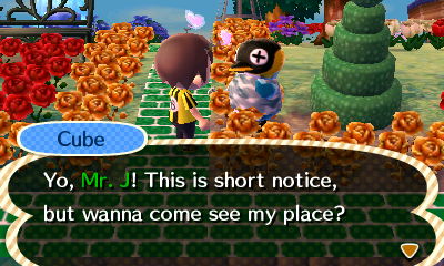 Cube: Yo, Mr. J! This is short notice, but wanna come see my place?