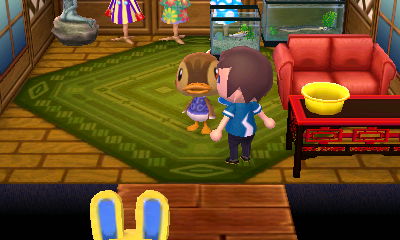 Mira's ears are visible as Mira leaves Molly's house.