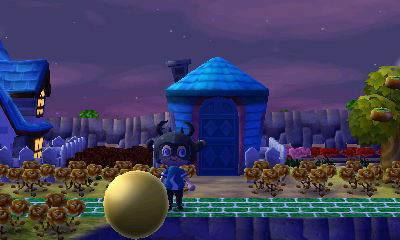 A balloon present floats by.