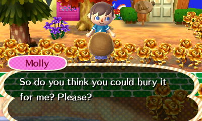 Molly: So do you think you could bury it for me? Please?