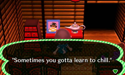 Quote on Cube's pic: Sometimes you gotta learn to chill.