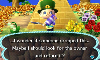 I wonder if someone dropped this. Maybe I should look for the owner and return it?