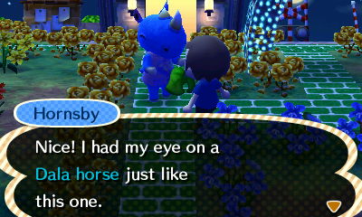 Hornsby: Nice! I had my eye on a Dala horse just like this one.