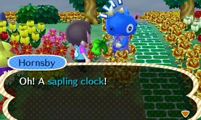 Hornsby: Oh! A sapling clock!