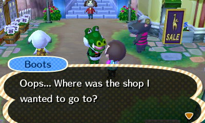 Boots: Oops... Where was the shop I wanted to go to?