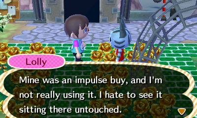Lolly: Mine was an impulse buy, and I'm not really using it. I hate to see it sitting there untouched.