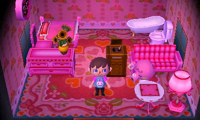 The inside of Marina's house.
