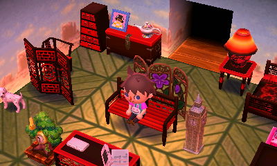 My house after Saharah installed a western vista and some ranch flooring.