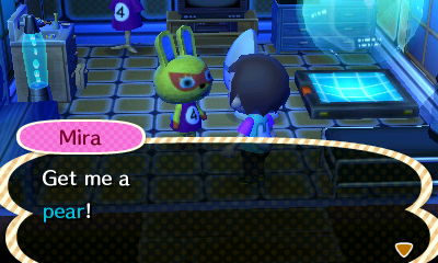Mira: Get me a pear!