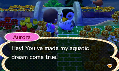Aurora: Hey! You've made my aquatic dream come true!