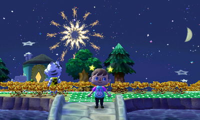Jeff and Rolf during the fireworks festival.