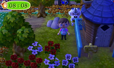 Rolf tries to hide behind Jeremiah's house.