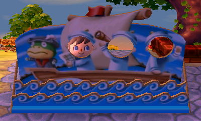 Going sailing with Kapp'n in the faceboard standee for Explorer's Day.
