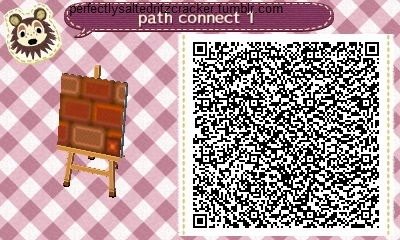 QR code for a brick path to match the brick bridge in Animal Crossing.