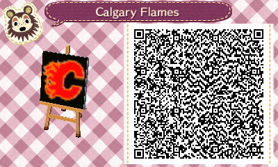 QR code for the Calgary Flames logo.