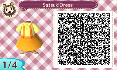 QR code for Satsuki's Dress from My Neighbor Totoro in Animal Crossing.