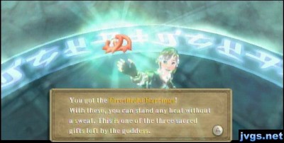 Getting the fire shield earrings.