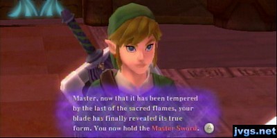 Fi: Your sword is now the Master Sword!