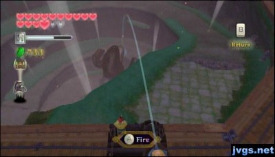 Groose shoots bombs at the beast.