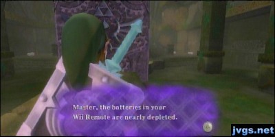 Fi: Master, the batteries in your Wii remote are nearly depleted.