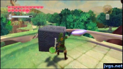 Goddess cube outside Skyview Temple.