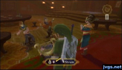 Playing my harp at the Lumpy Pumpkin.