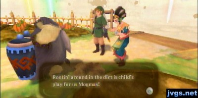 Rooting around in the dirt is child's play for us Mogmas!