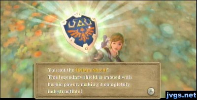 Getting the Hylian shield.