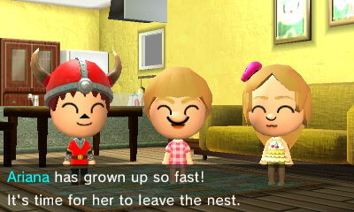 Ariana has grown up so fast! It's time for her to leave the nest.
