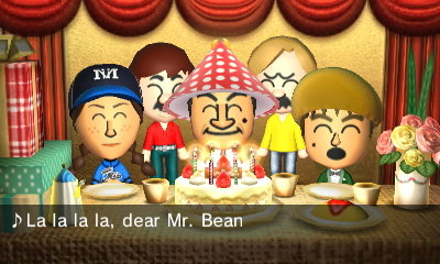 La la la la, dear Mr. Bean...