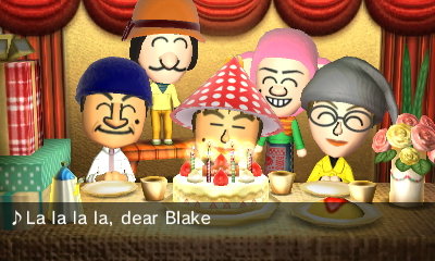 La la la la, dear Blake...