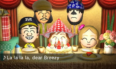 La la la la, dear Breezy...