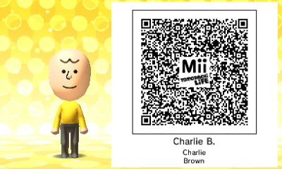 Charlie Brown Mii QR code