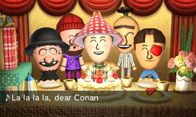 La la la la, dear Conan...