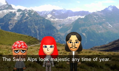 The Swiss Alps look majestic any time of year.