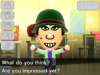 Emily, making a funny face: What do you think? Are you impressed yet?