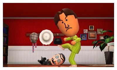 Giant Gavin is about to stomp on Tiny Count.