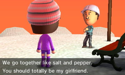 Gavin, to Velma: We go together like salt and pepper. You should totally be my girlfriend.