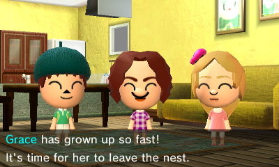 Grace has grown up so fast! It's time for her to leave the nest.
