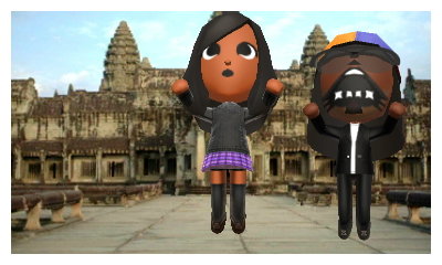 Madison and Darth Vader vacation in Cambodia.